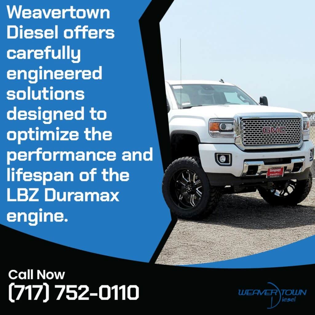 Weaver Diesel offers optimized performance and lifespan of the LBZ Duramax