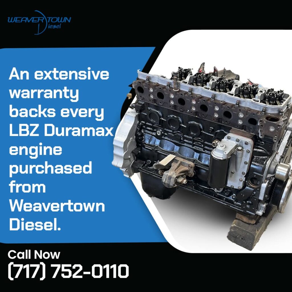 Extensive warranty backs every LBZ Duramax engine purchased