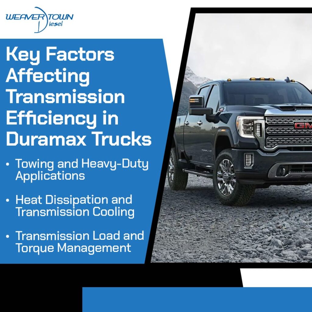 Key factors affecting transmission efficiency in Duramax Trucks