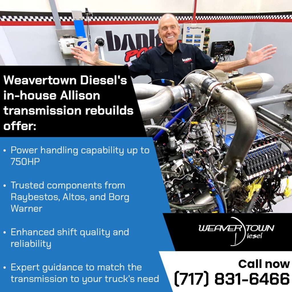 in-house Allison transmission rebuilds